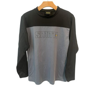 Smith T Shirt Mens Small Gray Black Activewear Long Sleeve